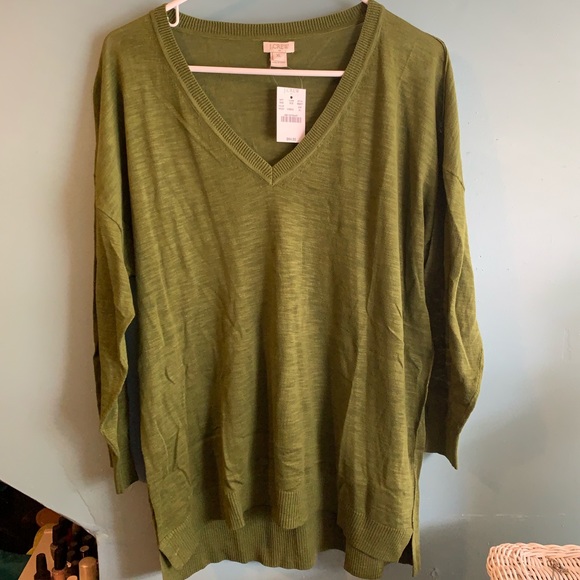 J. Crew Factory Sweaters - J.Crew Factory Slub Cotton VNeck Sweater J. Crew Factory Sweaters - J.Crew Factory Slub Cotton VNeck Sweater
